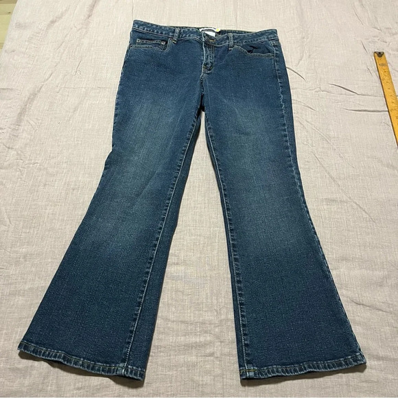 Vintage 90s LA Blues Women’s Size 10 Flare Jeans Medium Faded Wash Boot Cut Y2K - Picture 2 of 6